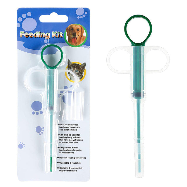 1Pc Pet Feeder Pet Medicine Syringe Tablet Pill Push Dispenser Medicine Water Syringe Dog Cat Puppy Feeder Kit Motohoo