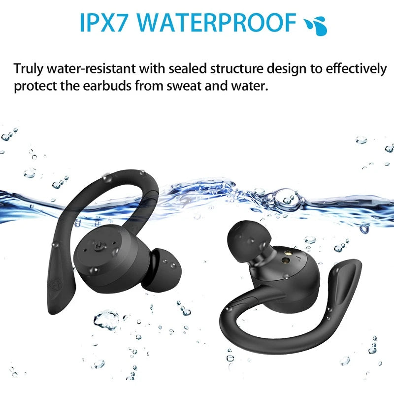 Waterproof Bluetooth Wireless TWS Ipx7 Earbuds Stereo - Motohoo