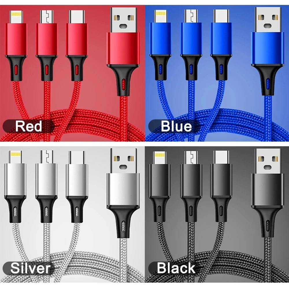 3in1 Data USB Cable Motohoo