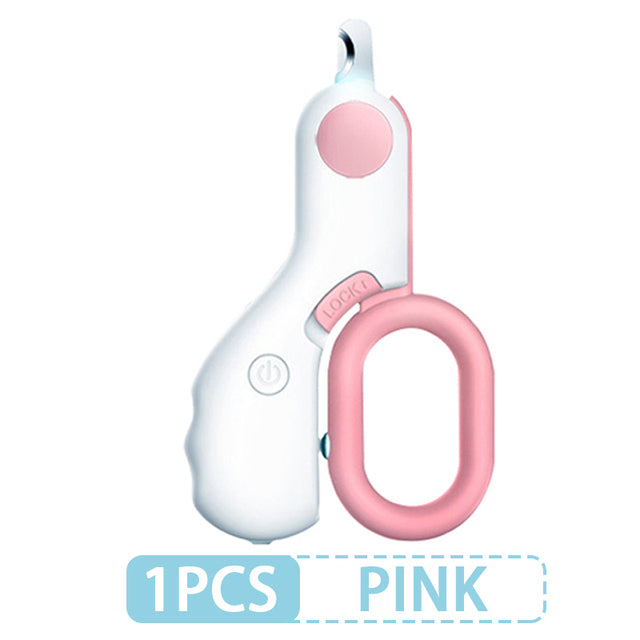 Cat Dog Nail Clipper Scissors with LED Light Pet Nail Toe Claw Trimmer Professional Pet Grooming Tools Pet Nail Clipper Supplies Motohoo
