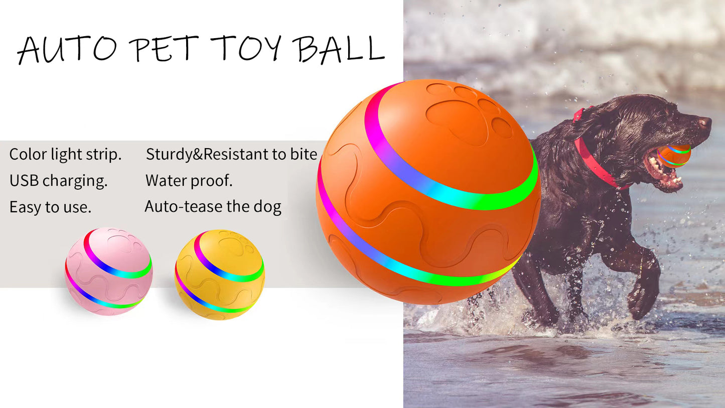 Smart Interactive Dog Wicked Ball Toy Light up LED Dog Ball Puppy Indoor waterproof Bite Resistant Glowing Cat Dog Accessories Motohoo