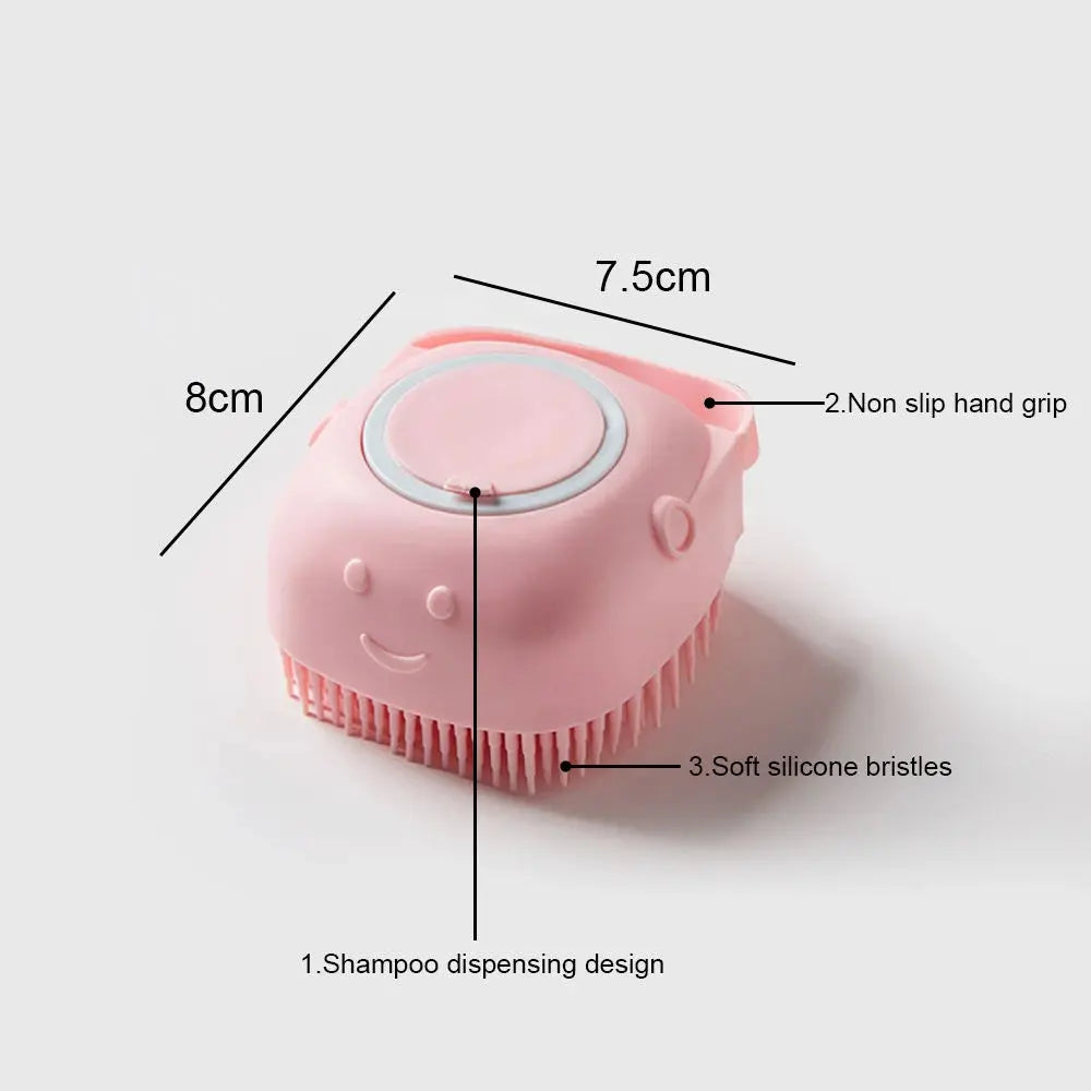 Soft Silicone Dog Brush Pet Shampoo Massager Bath Motohoo