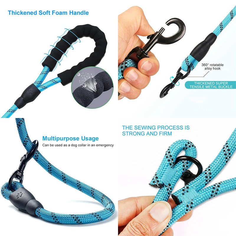 Strong Nylon Dog Leash Motohoo