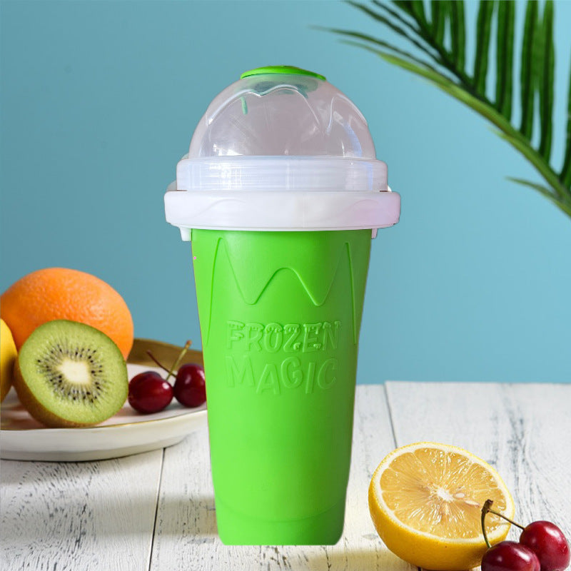 Capacity Slushy Cup Summer Squeeze Homemade Juice Water Bottle Quick-Frozen Smoothie Sand Cup Pinch Fast Cooling Magic Ice Cream Motohoo