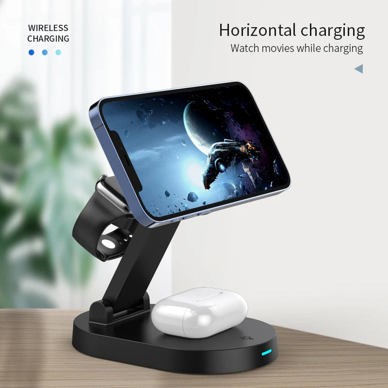 100W 3 in 1 Magnetic Wireless Charger Motohoo