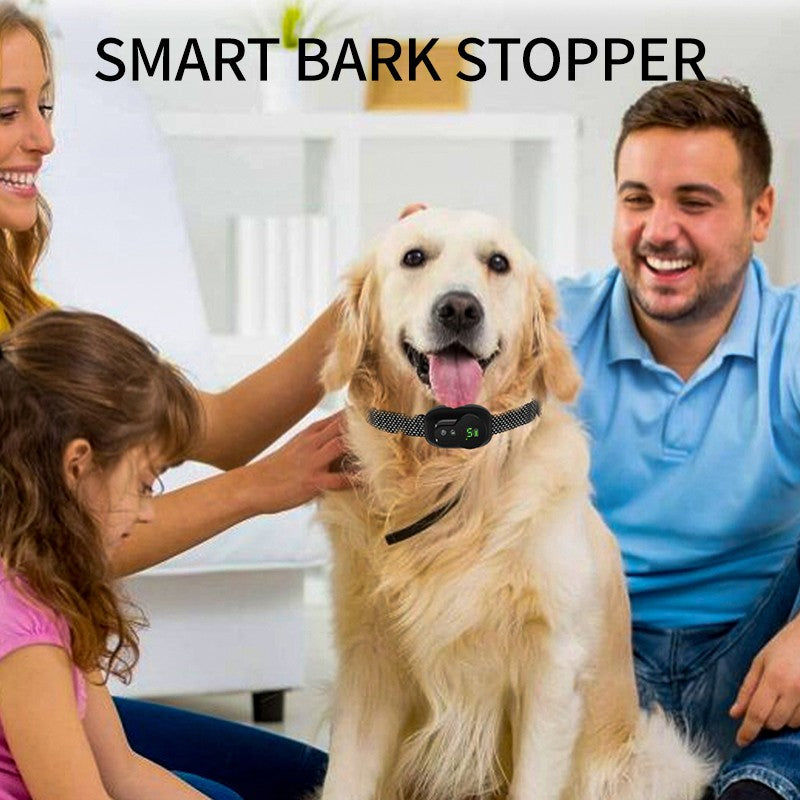 Anti Barking Dog Collar Rechargeable Automatic Bark Stopper Effective Stop Barking IP67 Waterproof Collars For Dog Motohoo