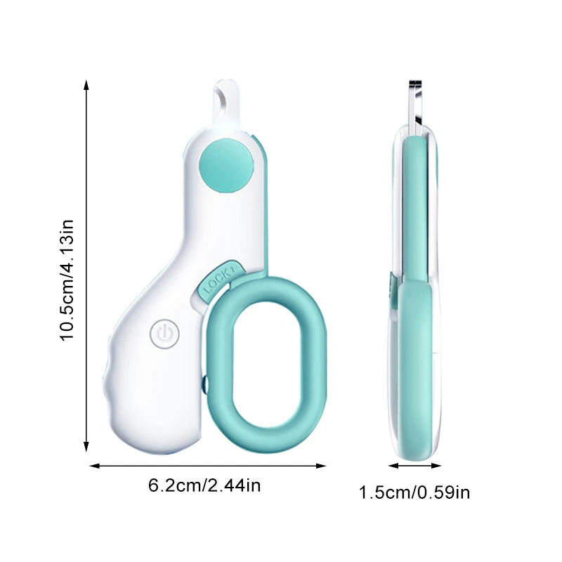 Cat Dog Nail Clipper Scissors with LED Light Pet Nail Toe Claw Trimmer Professional Pet Grooming Tools Pet Nail Clipper Supplies Motohoo