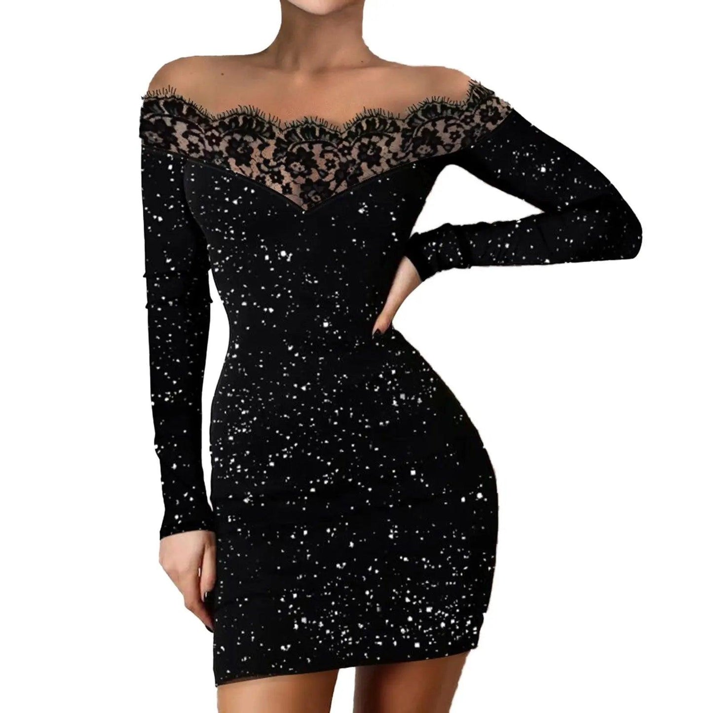 Multiple styles Black Shine Sexy Mini Prom Dress Motohoo