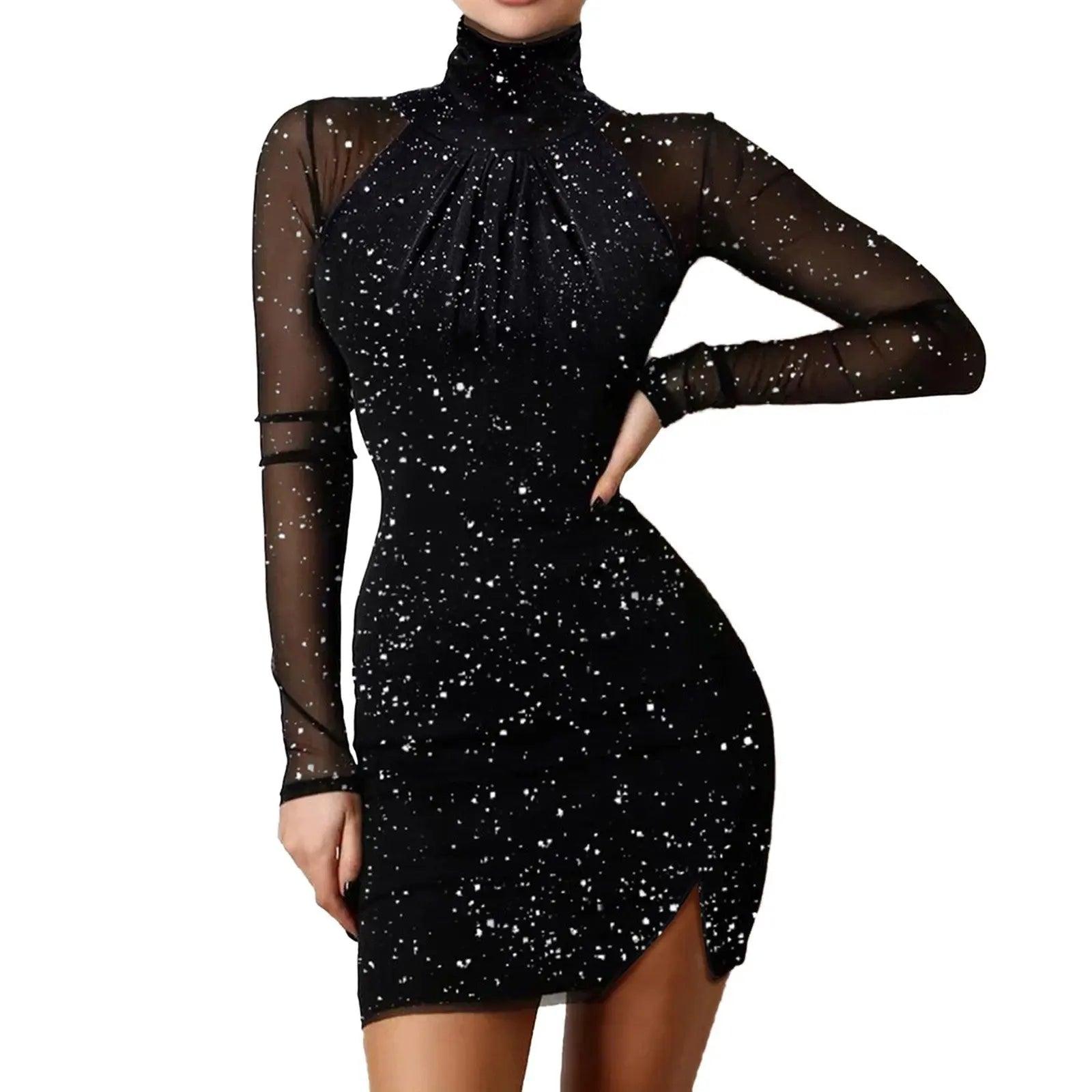 Multiple styles Black Shine Sexy Mini Prom Dress Motohoo