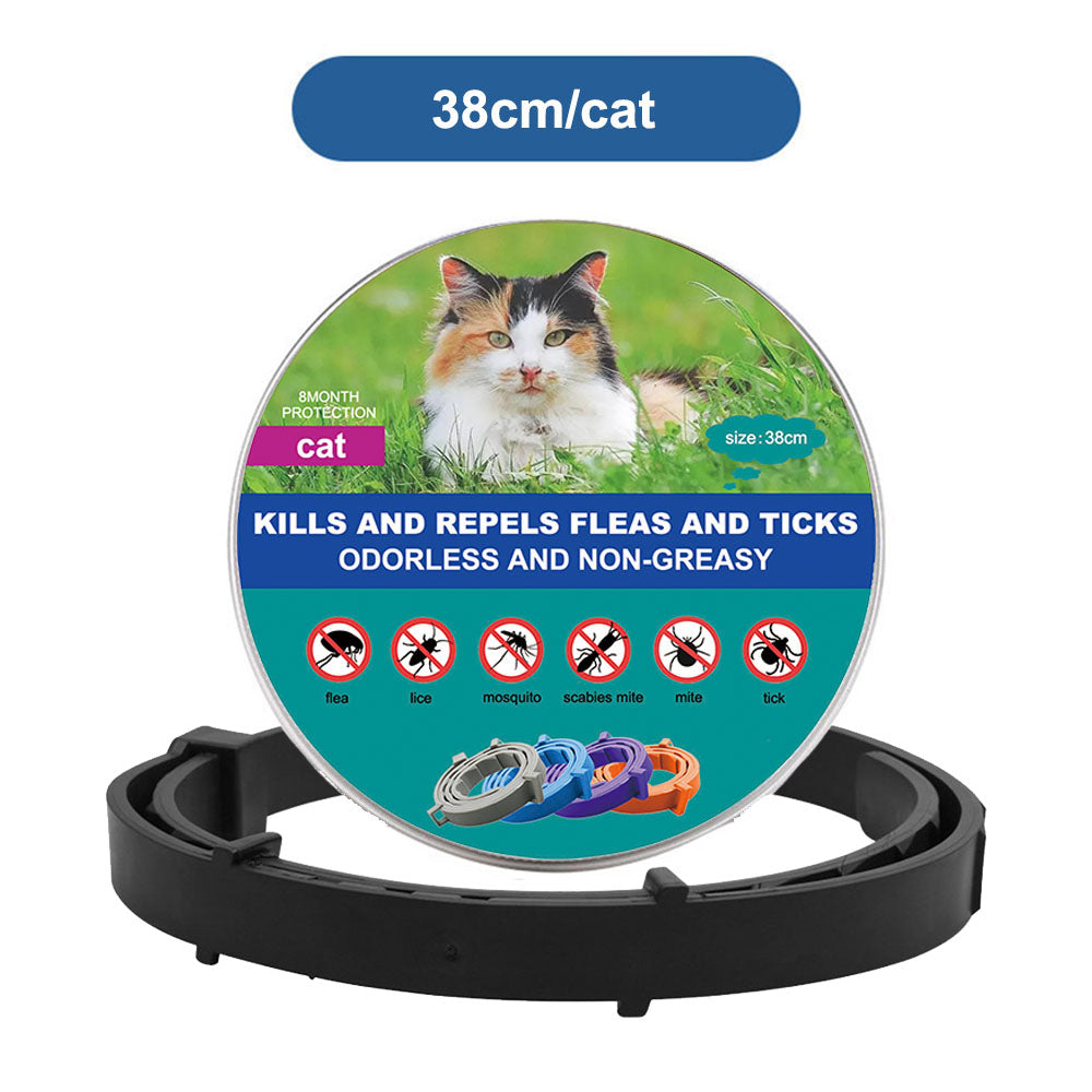 Pet Dog Cat Collars Veterinary Anti Flea and Tick Collar for Cats Dogs Anti-parasitic Necklace for Large Small Dogs Products Motohoo